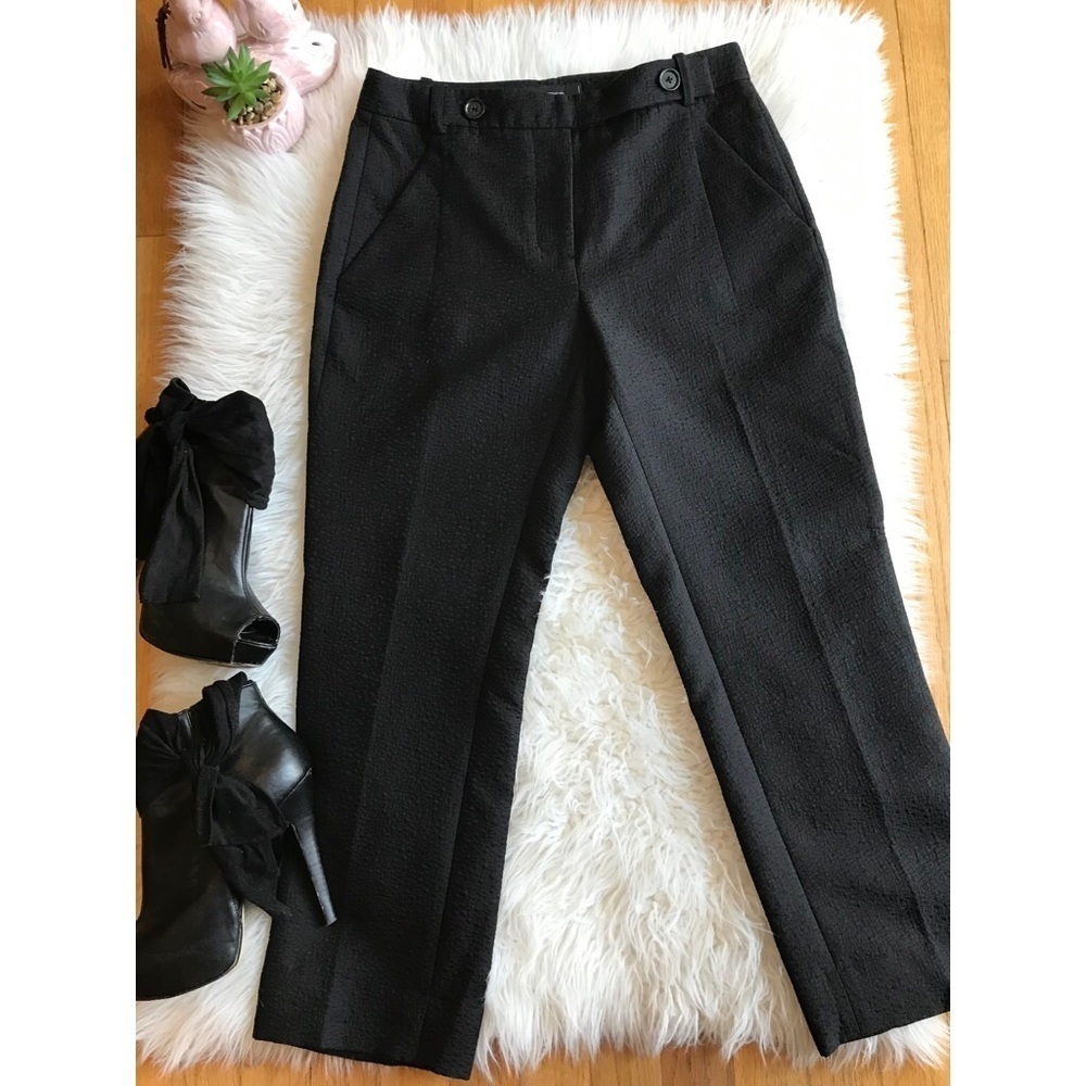 Robert Rodriguez Size 0 Textured Black Dress Pants